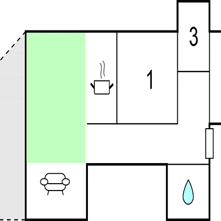 Three-bedroom In 公寓 *